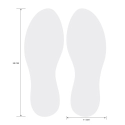 ADHÉSIF MARQUAGE AU SOL EMPREINTES DE PAS (O0174)