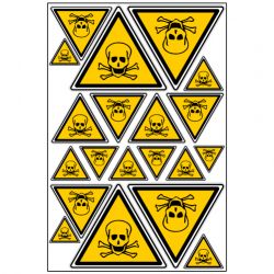 PLANCHE DE STICKERS DANGER DE MORT (C0044T_PL20)