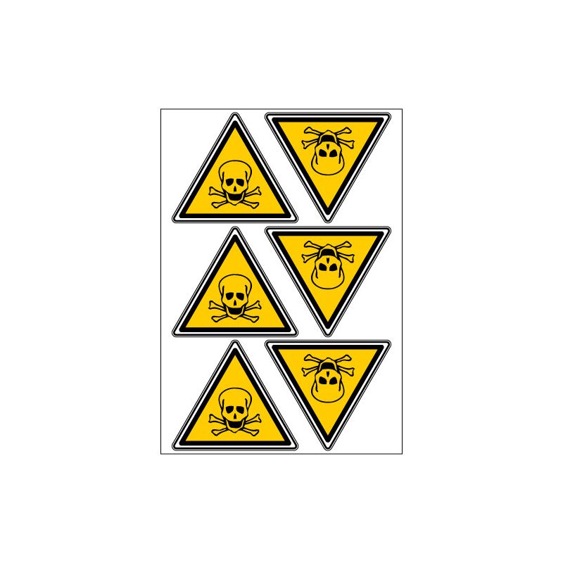 PLANCHE DE STICKERS DANGER DE MORT (C0044T_PL6)