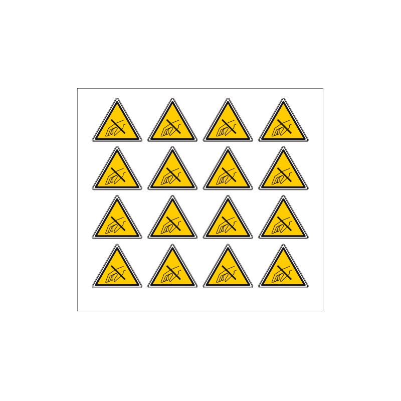PLANCHE DE STICKERS NE PAS METTRE SES MAINS (C0854T_PL16)