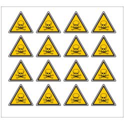 PLANCHE DE STICKERS DANGER DE MORT (C0044T_PL16)