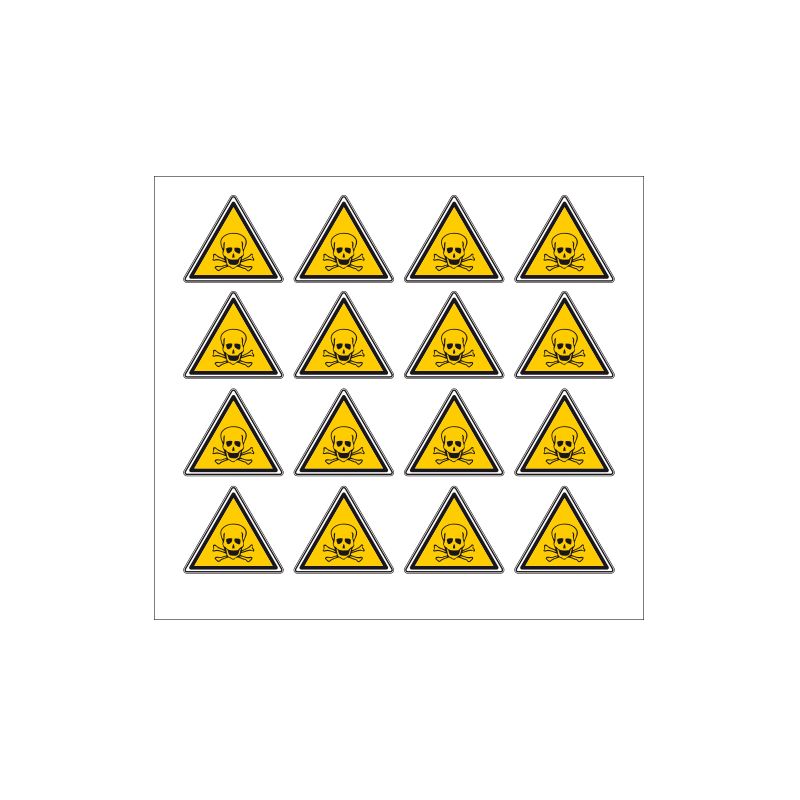 PLANCHE DE STICKERS DANGER DE MORT (C0044T_PL16)