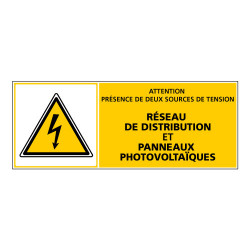 ADHESIF PHOTOVOLTAIQUE PRESENCE DE DEUX SOURCES (C1169)