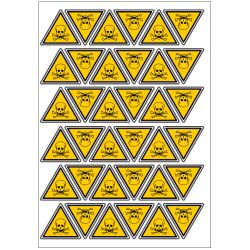 PLANCHE DE STICKERS DANGER DE MORT (C0044T_PL36)