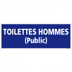 PANNEAU TOILETTES HOMMES...