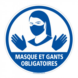 PANNEAU MASQUE ET GANTS...