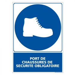 PANNEAU CHAUSSURES DE SÉCURITÉ OBLIGATOIRES (E0760)