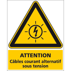 Adhesif PHOTOVOLTAIQUE CABLES COURANT ALTERNATIF (C1246)