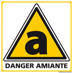 Panneau de DANGER SUR AMIANTE (C1247)