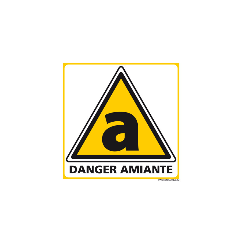 Panneau de DANGER SUR AMIANTE (C1247)