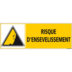 Panneau RISQUE D'ENSEVELISSEMENT (C1250)