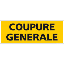 Panneau Coupure Generale (C1254)