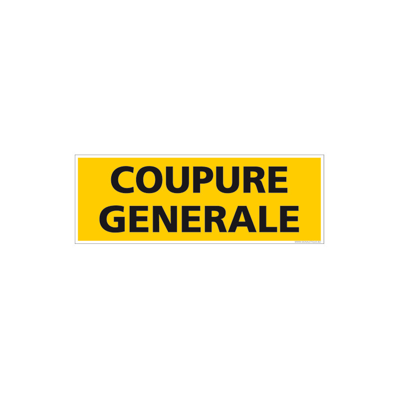 Panneau Coupure Generale (C1254)