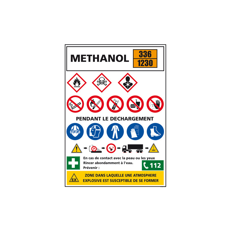 Consigne produits dangereux METHANOL (C1296)