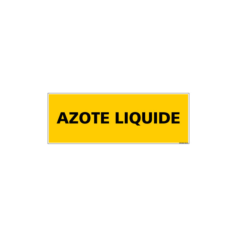 Panneau de danger horizontal azote liquide