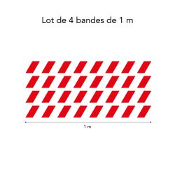 RECTANGLES PENCHÉS DE MARQUAGE POUR VITRES (WVIT12)