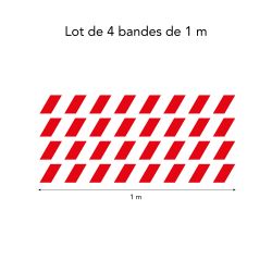 RECTANGLES PENCHÉS DE MARQUAGE POUR VITRES (WVIT12)