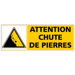 Panneau ATTENTION CHUTE DE PIERRE (C1331)