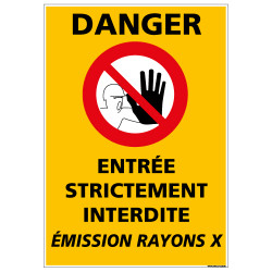 Panneau DANGER ENTREE STRICTEMENT INTERDITE (C1338)