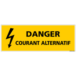 Panneau DANGER COURANT ALTERNATIF (C1340)