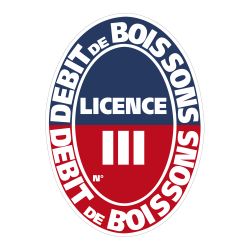 PANNEAU DEBIT BOISSONS LICENCE I A III (G0836_III)