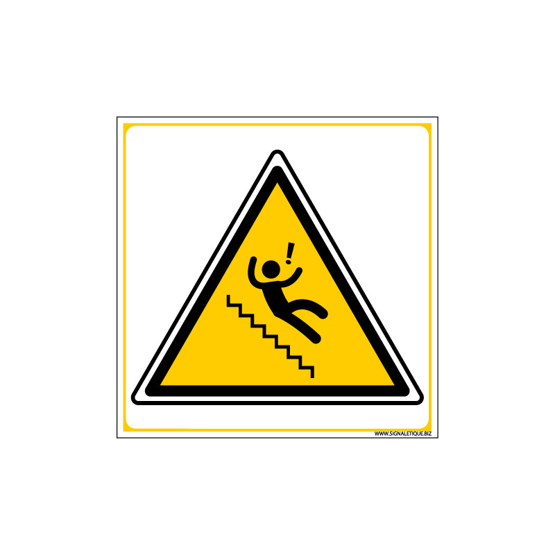 Panneau DANGER ATTENTION CHUTES (C1345) Panneau DANGER ATTENTION CHUTES (C1345)