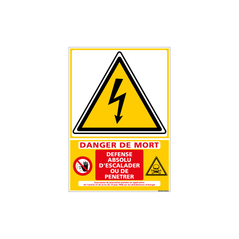 Signalisation danger electrique (C1356)