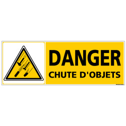 Panneau DANGER CHUTE D'OBJETS (C1359)