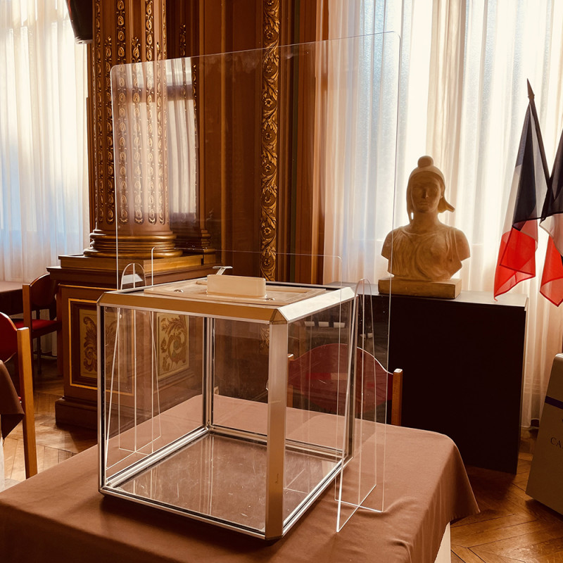 HYGIAPHONE POUR URNE ELECTORALE - (WPLEXI_PRES) HYGIAPHONE POUR URNE ELECTORALE - (WPLEXI_PRES)
