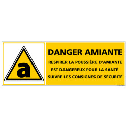 PANNEAU DANGER AMIANTE (C1386)