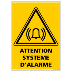 PANNEAU DANGER SYSTEME D'ALARME (C1421)