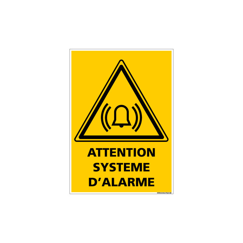 PANNEAU DANGER SYSTEME D'ALARME (C1421)