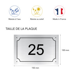 PLAQUE DE NUMERO DE MAISON PERSONNALISABLE (BAL0016)