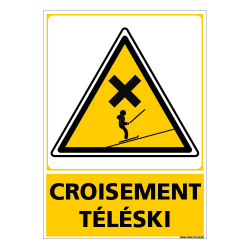 PANNEAU CROISEMENT TELESKI (C1486)