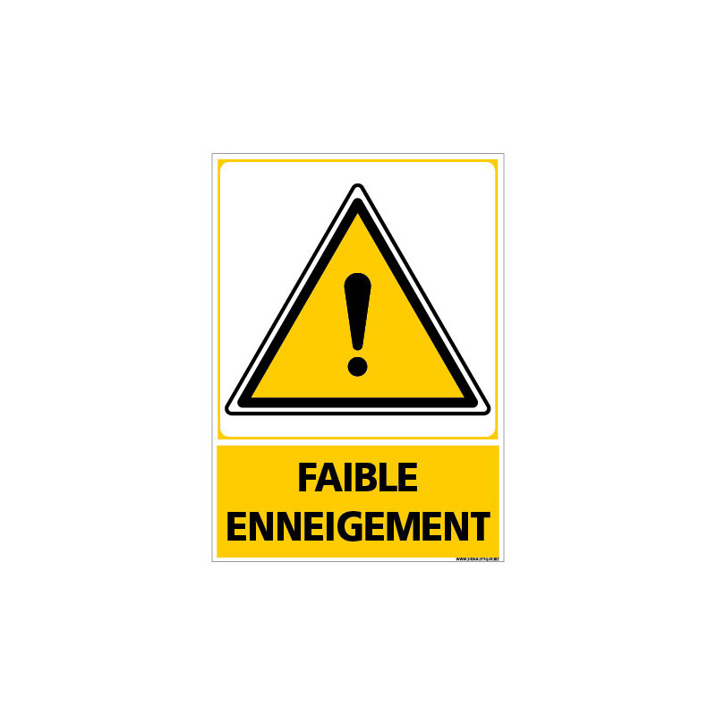 PANNEAU FAIBLE ENNEIGEMENT (C1488)