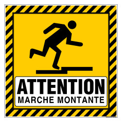 PANNEAU ATTENTION MARCHE MONTANTE (C1497)