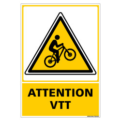 PANNEAU ATTENTION VTT (C1498)