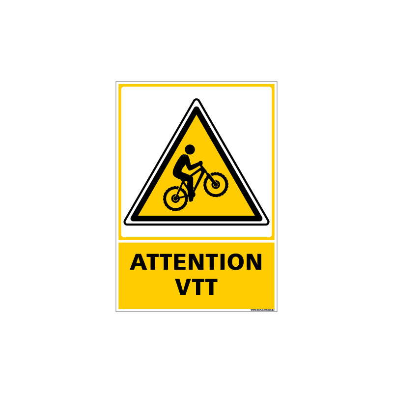 PANNEAU ATTENTION VTT (C1498)