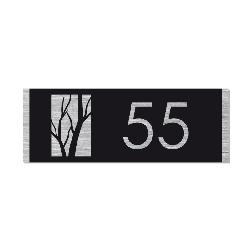 Numéro de maison chiffres et lettres adhésifs découpés Hauteur 8 cm Chiffre 2 16 coloris disponibles Numéro de rue gris mat 