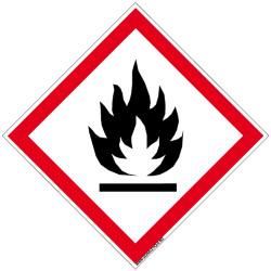 Panneau DANGER MATIERES SOLIDES INFLAMMABLES (SGH02)