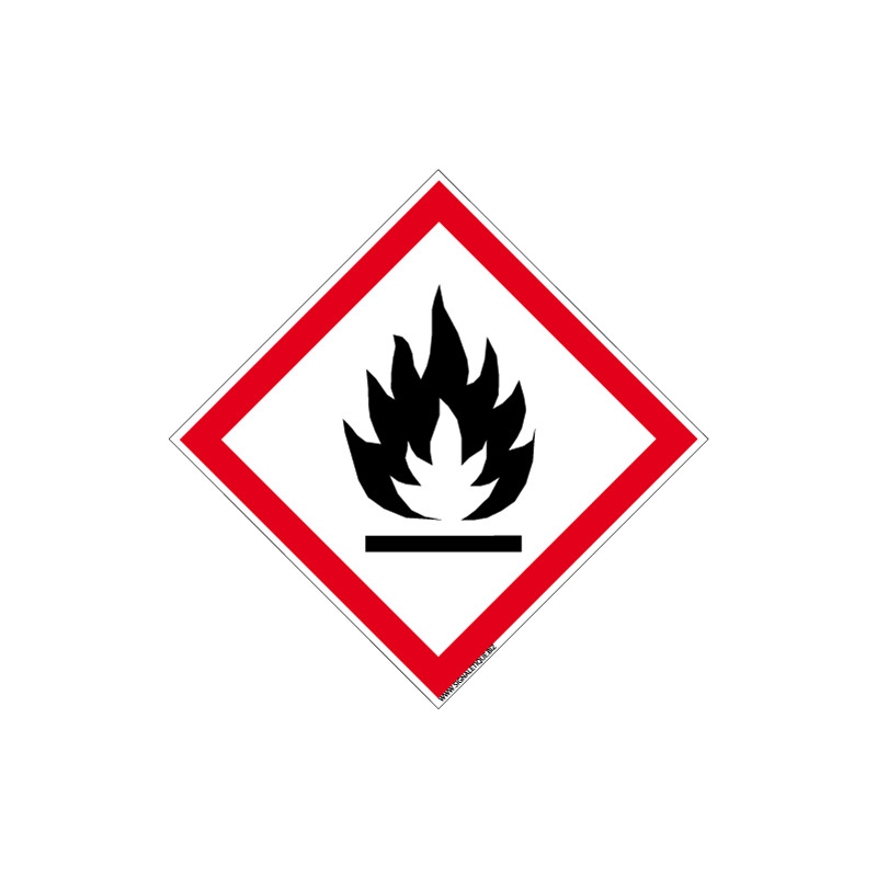 Panneau DANGER MATIERES SOLIDES INFLAMMABLES (SGH02)