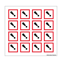 Planche de Pictogrammes RISQUES CUTANES & IRRITATION (SGH07_PL)