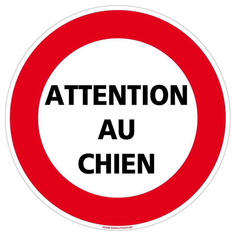 Panneau Attention Au Chien
