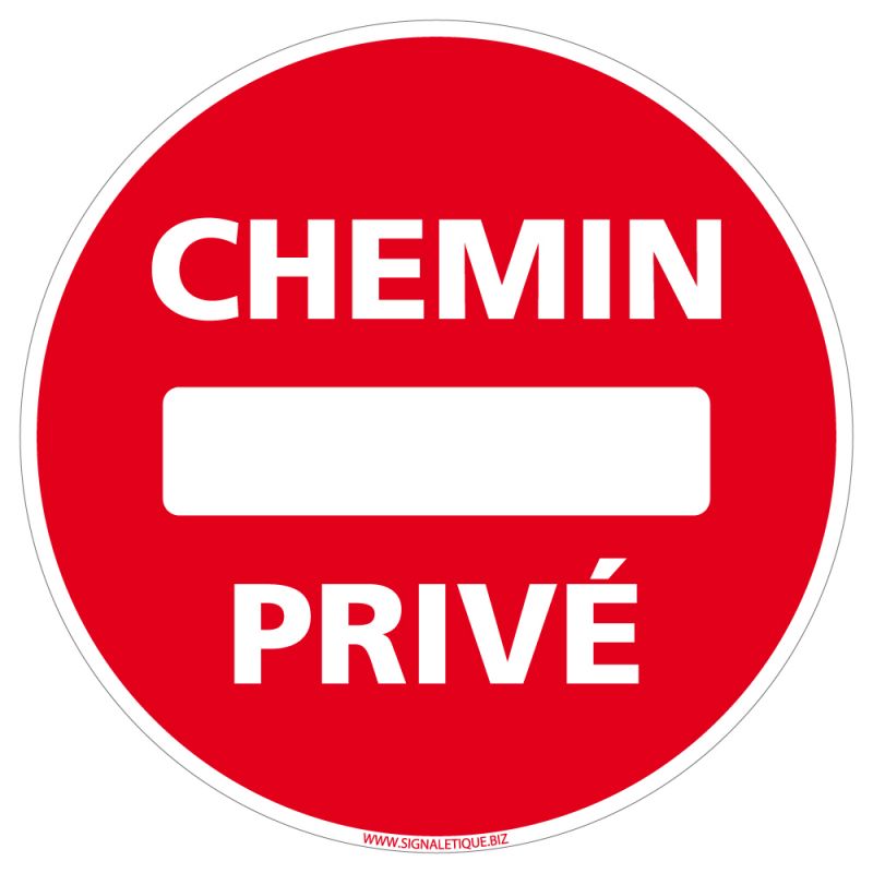 Panneau Chemin Privé