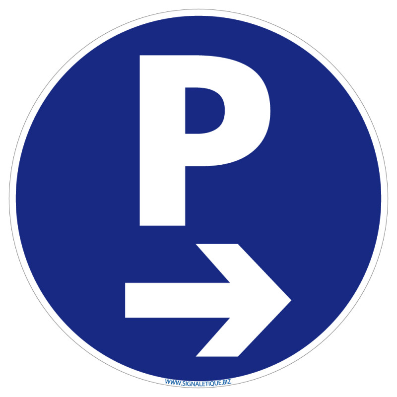 Panneau Parking à Droite