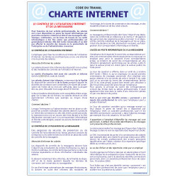Panneau CHARTE INTERNET (A0339)