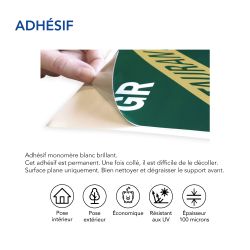 Adhésif autocollant Protection alarme, Propriété Privée Sous Vidéo Surveillance permanent