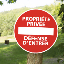 Panneau propriété privée - STOCKSIGNES