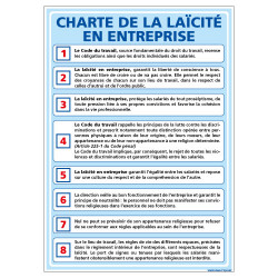 PANNEAU CHARTE DE LA LAœCITE EN ENTREPRISE (A0645)