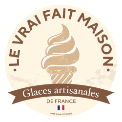 Sticker glaces fait maison, glaces artisanales de France